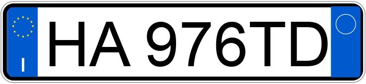 Numer rejestracyjny HA976TD posiada DR dr 3.0