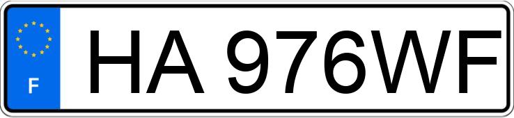 O número de registro HA976WF tem CITROEN JUMPY