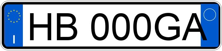 Numer rejestracyjny HB000GA posiada FIAT Multipla 2a serie