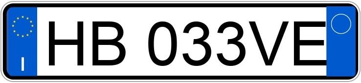 Numer rejestracyjny HB033VE posiada Link 