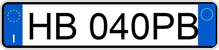 Numer rejestracyjny HB040PB posiada BYD Atto 3