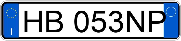 Numer rejestracyjny HB053NP posiada AUDI A3 4a serie
