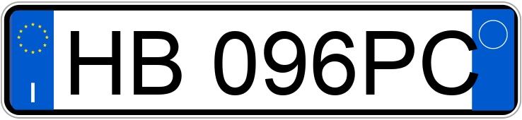 Numer rejestracyjny HB096PC posiada Pegout 208