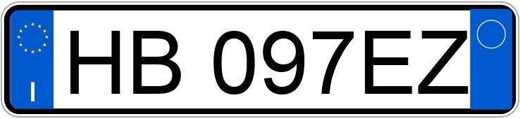 Numer rejestracyjny HB097EZ posiada BMW Serie 3