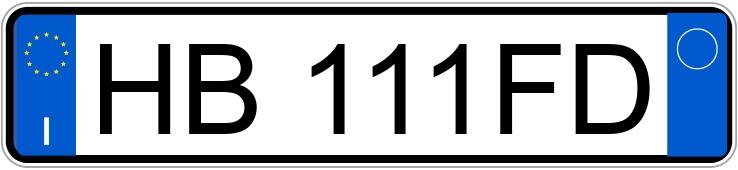 Numer rejestracyjny HB111FD posiada MERCEDES GT