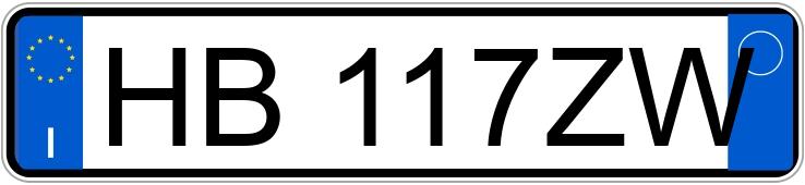 Numer rejestracyjny HB117ZW posiada TESLA Model Y