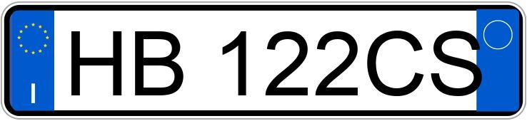 Numer rejestracyjny HB122CS posiada AUDI A3 4a serie