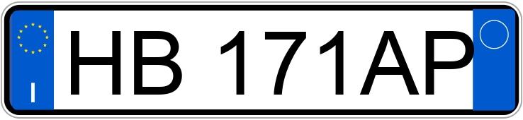 Registreringsnummeret HB171AP har PEUGEOT 208