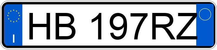 Numer rejestracyjny HB197RZ posiada PORSCHE 911