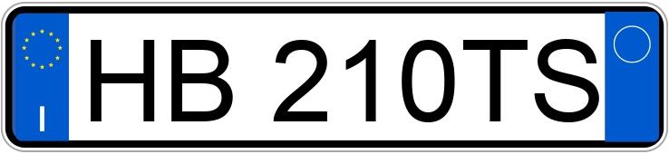 Numer rejestracyjny HB210TS posiada MAZDA MX-5 3a serie