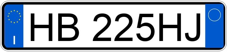 Numer rejestracyjny HB225HJ posiada BMW X3