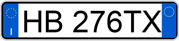 Numer rejestracyjny HB276TX posiada MAZDA CX-80