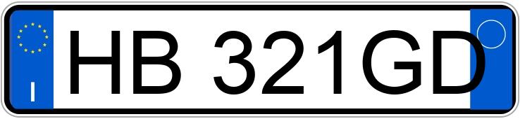 Numer rejestracyjny HB321GD posiada ALFA ROMEO MiTo