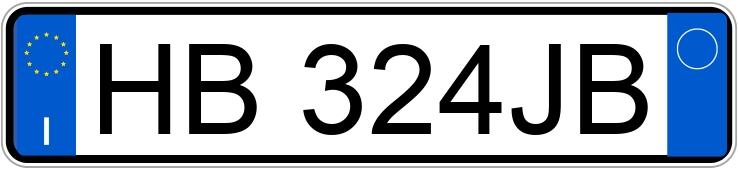 Il numero di registrazione HB324JB ha RENAULT SYMBIOZ