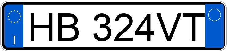 Numer rejestracyjny HB324VT posiada VOLKSWAGEN Polo 6a serie