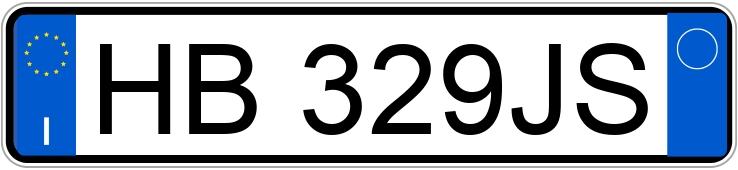Numer rejestracyjny HB329JS posiada AUDI A3 4a serie