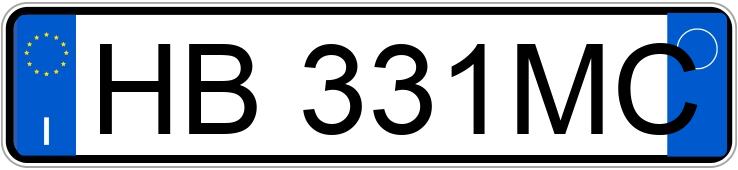 Numer rejestracyjny HB331MC posiada Audi A6