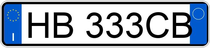 Numer rejestracyjny HB333CB posiada JEEP Avenger