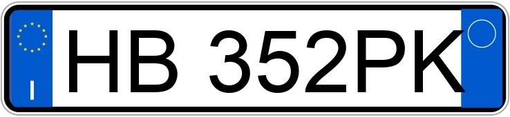 Numer rejestracyjny HB352PK posiada PEUGEOT 308 3a serie