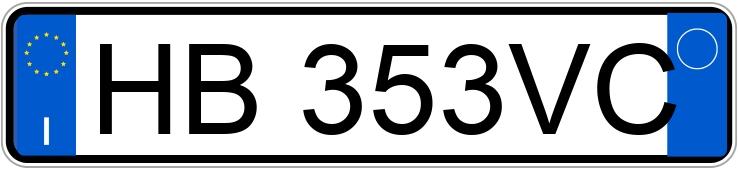 Numer rejestracyjny HB353VC posiada SKODA Superb 4a serie