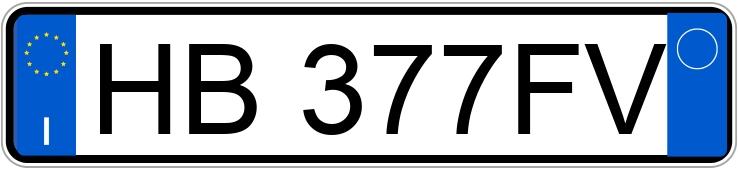 Numer rejestracyjny HB377FV posiada FORD Transit 2014