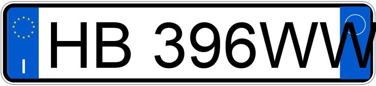 Numer rejestracyjny HB396WW posiada FORD Puma