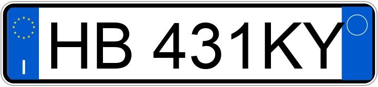 Numer rejestracyjny HB431KY posiada TESLA Model 3