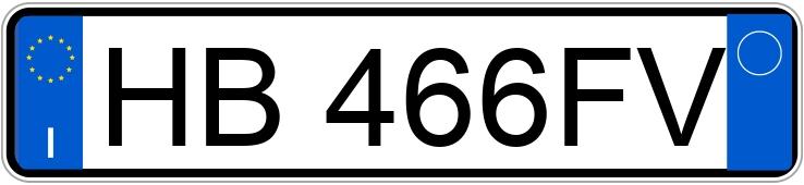 Numer rejestracyjny HB466FV posiada FIAT Panda 2a serie Numer rejestracyjny HB466FV posiada FIAT Panda 2a serie