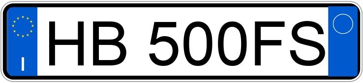 Numer rejestracyjny HB500FS posiada MERCEDES EQS SUV