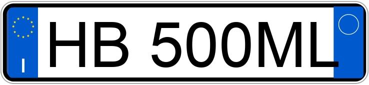 Numer rejestracyjny HB500ML posiada FERRARI Daytona SP3