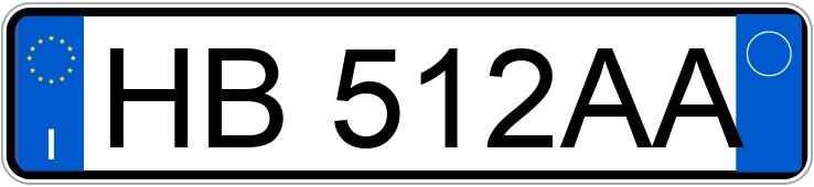 Numer rejestracyjny HB512AA posiada FIAT Panda 3a serie