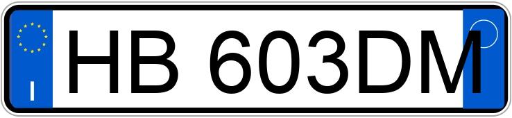 Numer rejestracyjny HB603DM posiada MERCEDES GT