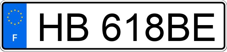 Numer rejestracyjny HB618BE posiada ALPINE RENAULT A110 II