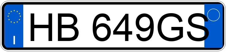 Numer rejestracyjny HB649GS posiada FIAT Panda 3a serie