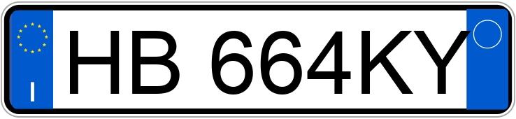 Numer rejestracyjny HB664KY posiada TESLA Model 3