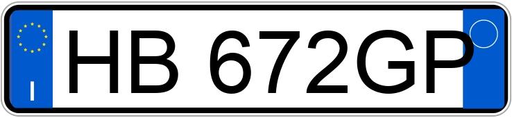 Numer rejestracyjny HB672GP posiada FIAT Panda 3a serie