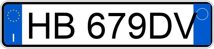 Numer rejestracyjny HB679DV posiada AUDI A3 4a serie