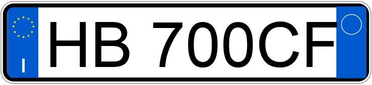 Numer rejestracyjny HB700CF posiada PEUGEOT 208 2a serie