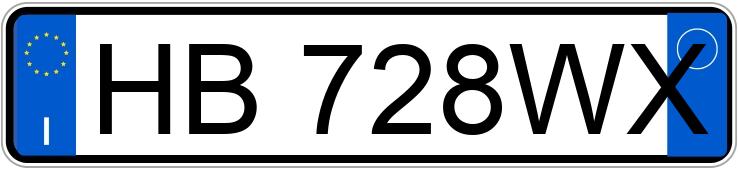 Numer rejestracyjny HB728WX posiada PEUGEOT 308 3a serie