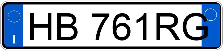 Numer rejestracyjny HB761RG posiada PEUGEOT 207