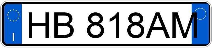 Numer rejestracyjny HB818AM posiada DR dr 6.0 Numer rejestracyjny HB818AM posiada DR dr 6.0
