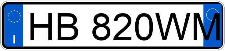 Numer rejestracyjny HB820WM posiada AUDI A1 2a serie