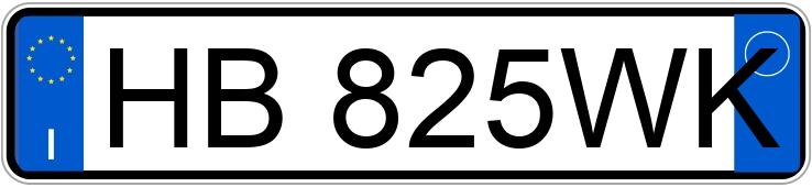 Numer rejestracyjny HB825WK posiada AUDI A3 4a serie