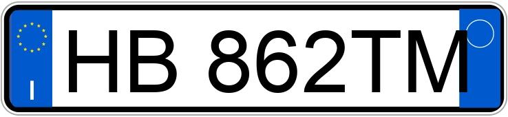 Numer rejestracyjny HB862TM posiada EVO EVO 5