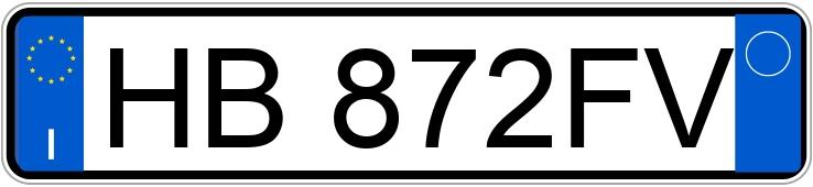 Numer rejestracyjny HB872FV posiada AUDI A3 4a serie Numer rejestracyjny HB872FV posiada AUDI A3 4a serie