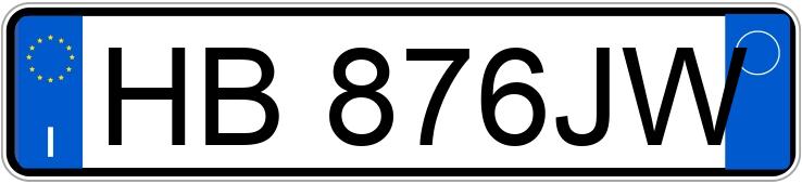 Numer rejestracyjny HB876JW posiada TESLA Model Y