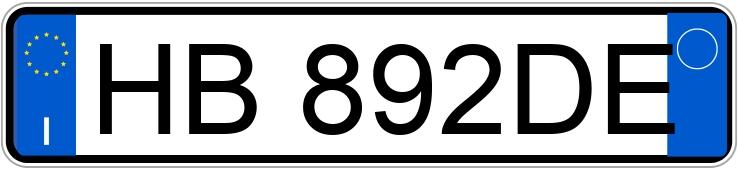 Numer rejestracyjny HB892DE posiada FIAT Panda 3a serie Numer rejestracyjny HB892DE posiada FIAT Panda 3a serie
