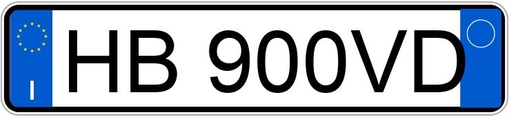 Numer rejestracyjny HB900VD posiada MG HS