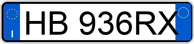 Numer rejestracyjny HB936RX posiada Bmw 
