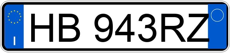Numer rejestracyjny HB943RZ posiada CITROEN C3 3a serie